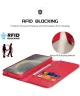 Dux Ducis Hivo Samsung Galaxy S25 Hoesje RFID Book Case Rood