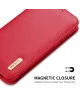 Dux Ducis Hivo Samsung Galaxy S25 Hoesje RFID Book Case Rood