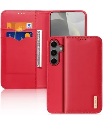 Dux Ducis Hivo Samsung Galaxy S25 Plus Hoesje RFID Book Case Rood