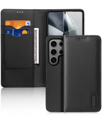 Dux Ducis Hivo Samsung Galaxy S25 Ultra Hoesje RFID Book Case Zwart