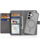 Dux Ducis Lawa Samsung Galaxy S25 Hoesje 2-in-1 Wallet Book Case MagSafe Grijs