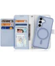 Dux Ducis Lawa Samsung S25 Plus Hoes 2-in-1 Wallet Book Case MagSafe / Qi2 Blauw