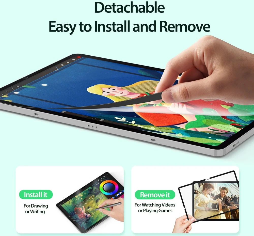 Dux Ducis Paperlike Samsung Tab S10+/S9+/S9 FE+/S8+/S7+/S7 FE Screen Protector afbeelding 7