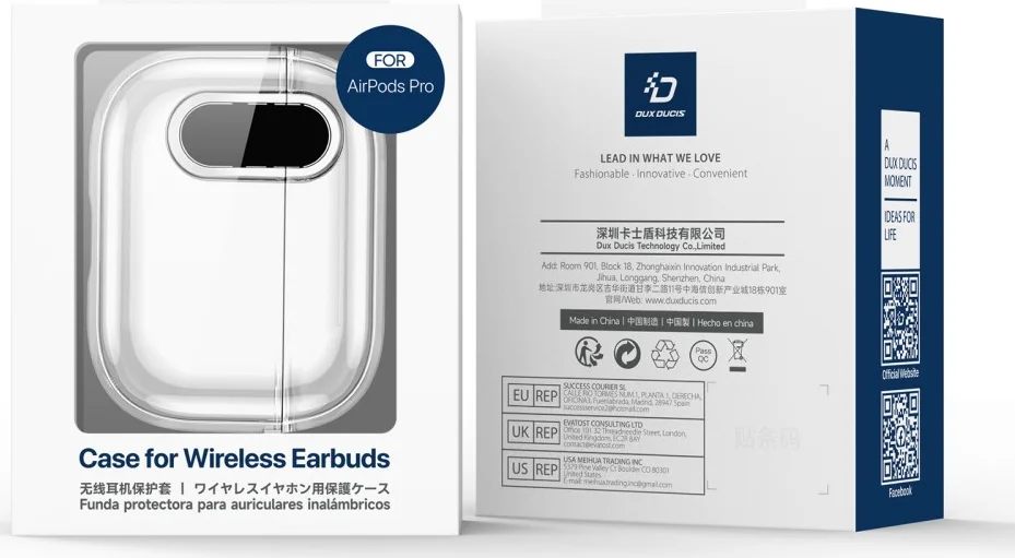 Dux Ducis PECL AirPods 4 Hoesje met Aluminum Haak Transparant afbeelding 10