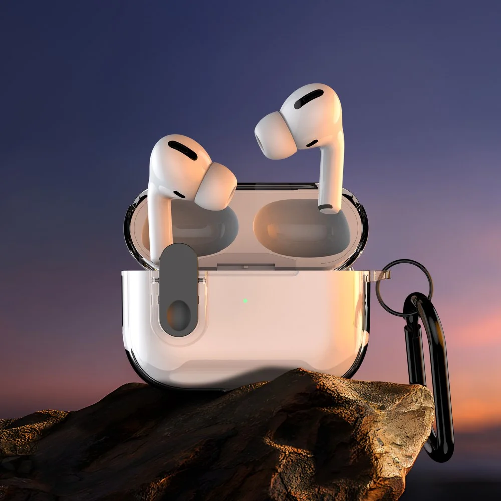 Dux Ducis PECL AirPods 4 Hoesje met Aluminum Haak Transparant afbeelding 9