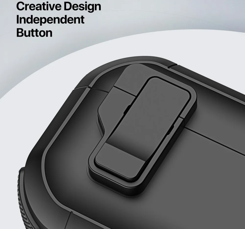 Dux Ducis PECP AirPods 4 Hoesje met Aluminum Haak Zwart afbeelding 4