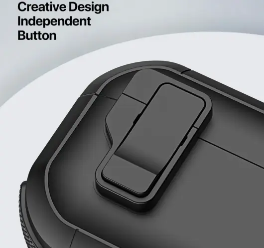 Dux Ducis PECP AirPods 4 Hoesje met Aluminum Haak Zwart afbeelding 4