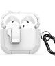 Dux Ducis PECP AirPods 4 Hoesje met Aluminum Haak Wit