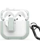 Dux Ducis PECP AirPods 4 Hoesje met Aluminum Haak Wit Groen