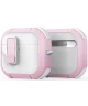 Dux Ducis PECP AirPods 4 Hoesje met Aluminum Haak Wit Roze