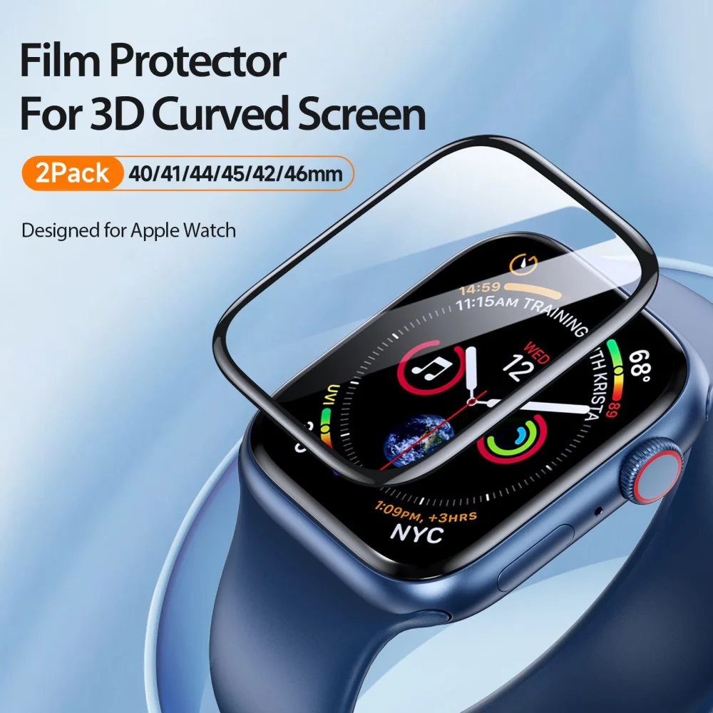 Dux Ducis - Apple Watch 10 46MM Screen Protector - PMMA (2-Pack) afbeelding 3