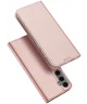 Dux Ducis Skin Pro Samsung Galaxy S25 Hoesje Portemonnee Book Case Roze