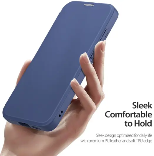 Dux Ducis Skin X Pro Samsung Galaxy S25 Hoesje MagSafe / Qi2 Book Case Blauw afbeelding 10