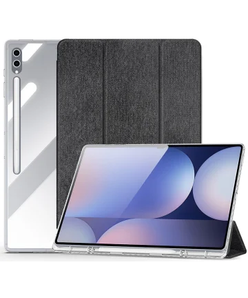 Dux Ducis Unid Samsung Galaxy Tab S10/S9/S8 Ultra Hoes Book Case Zwart Hoesjes