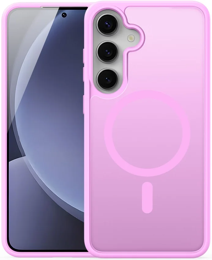 Dux Ducis Yind Samsung Galaxy S25 Hoesje MagSafe / Qi2 Back Cover Roze afbeelding 1