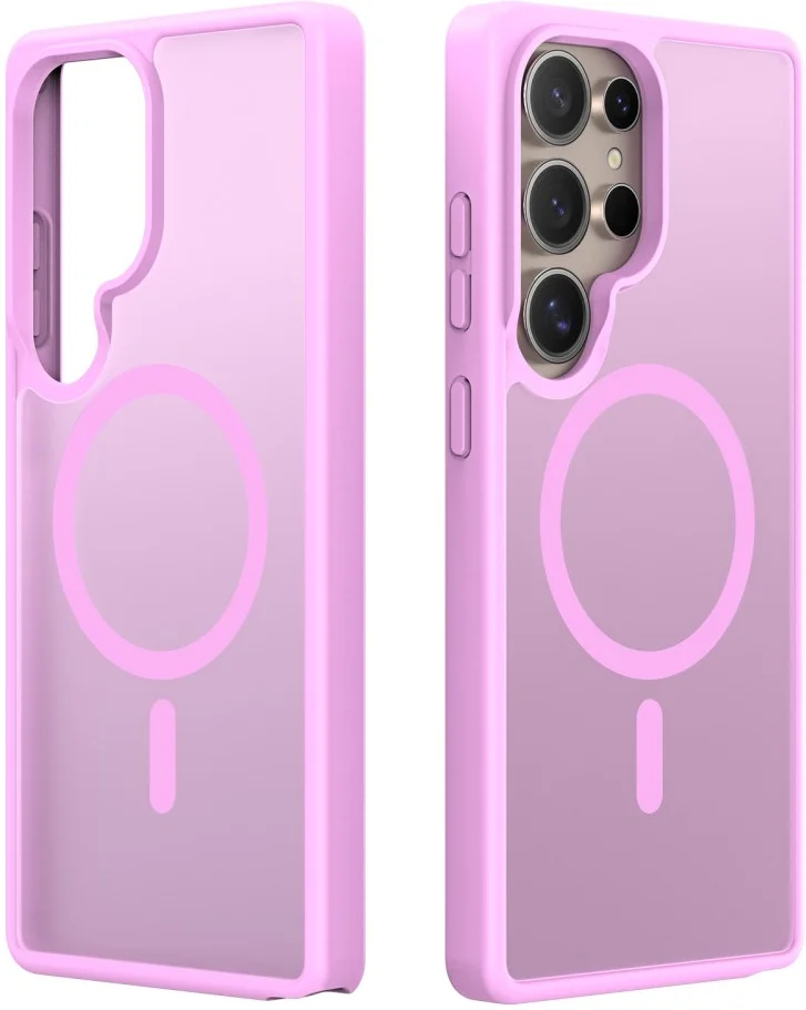Dux Ducis Yind Samsung Galaxy S25 Ultra Hoesje MagSafe / Qi2 Back Cover Roze afbeelding 2