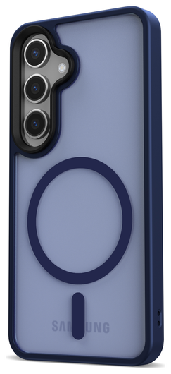 Samsung Galaxy S25 Hoesje met MagSafe / Qi2 Back Cover Matte Donkerblauw afbeelding 12