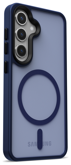 Samsung Galaxy S25 Hoesje met MagSafe / Qi2 Back Cover Matte Donkerblauw afbeelding 13