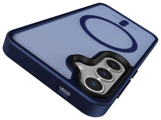 Samsung Galaxy S25 Hoesje met MagSafe / Qi2 Back Cover Matte Donkerblauw afbeelding 9