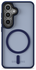 Samsung Galaxy S25 Hoesje met MagSafe / Qi2 Back Cover Matte Donkerblauw afbeelding 2