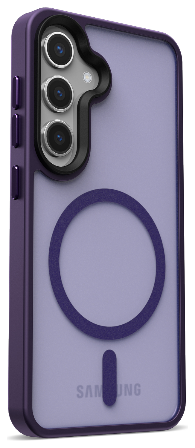 Samsung Galaxy S25 Hoesje met MagSafe / Qi2 Back Cover Matte Paars afbeelding 14