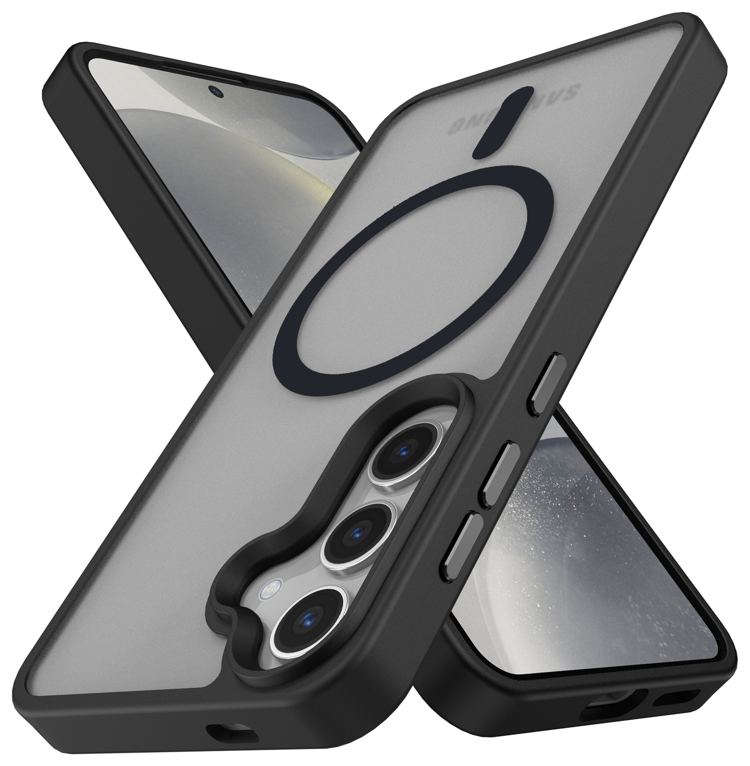 Samsung Galaxy S25 Hoesje met MagSafe / Qi2 Back Cover Matte Zwart afbeelding 8
