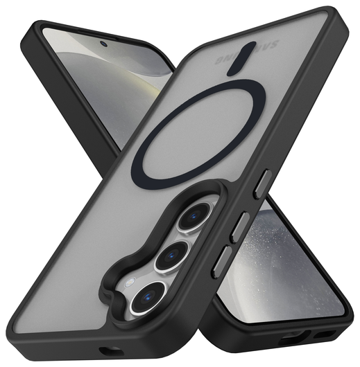 Samsung Galaxy S25 Hoesje met MagSafe / Qi2 Back Cover Matte Zwart afbeelding 8