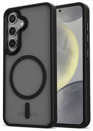 Samsung Galaxy S25 Hoesje met MagSafe / Qi2 Back Cover Matte Zwart afbeelding