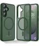 Samsung Galaxy S25 Hoesje met MagSafe / Qi2 Back Cover Matte Groen