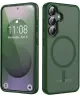 Samsung Galaxy S25 Hoesje met MagSafe / Qi2 Back Cover Matte Groen