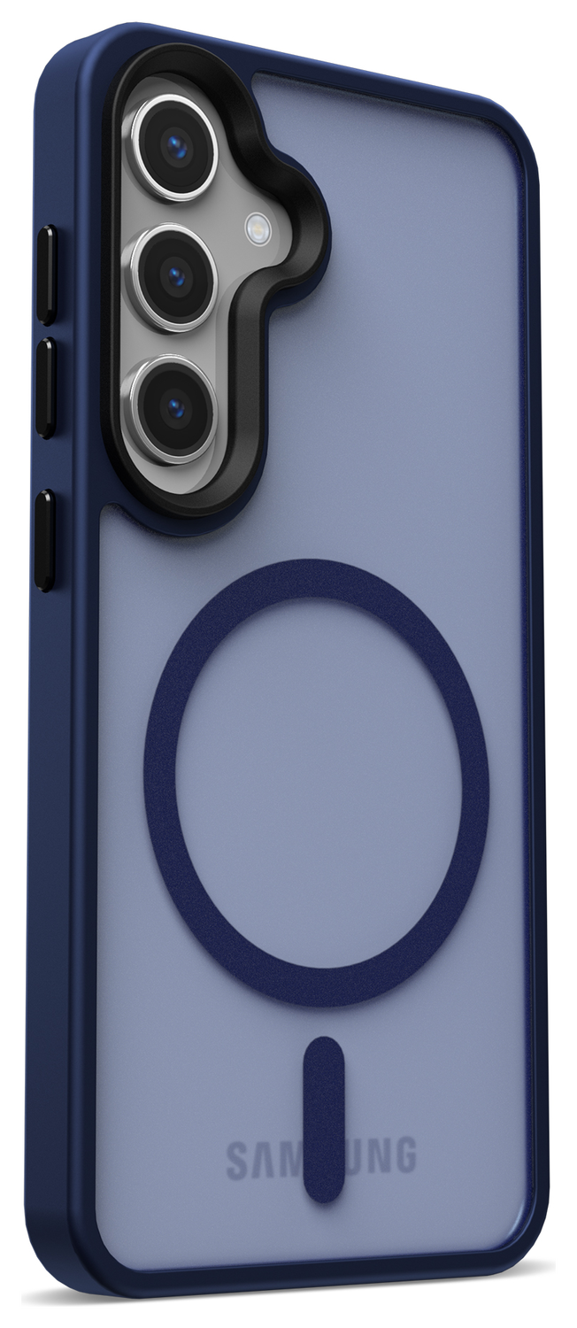 Samsung Galaxy S25 Plus Hoesje met MagSafe / Qi2 Back Cover Matte Donkerblauw afbeelding 14