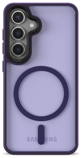 Samsung Galaxy S25 Plus Hoesje met MagSafe / Qi2 Back Cover Matte Paars afbeelding 2