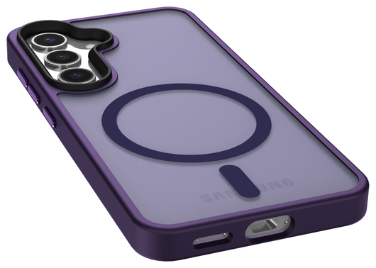 Samsung Galaxy S25 Plus Hoesje met MagSafe / Qi2 Back Cover Matte Paars afbeelding 10