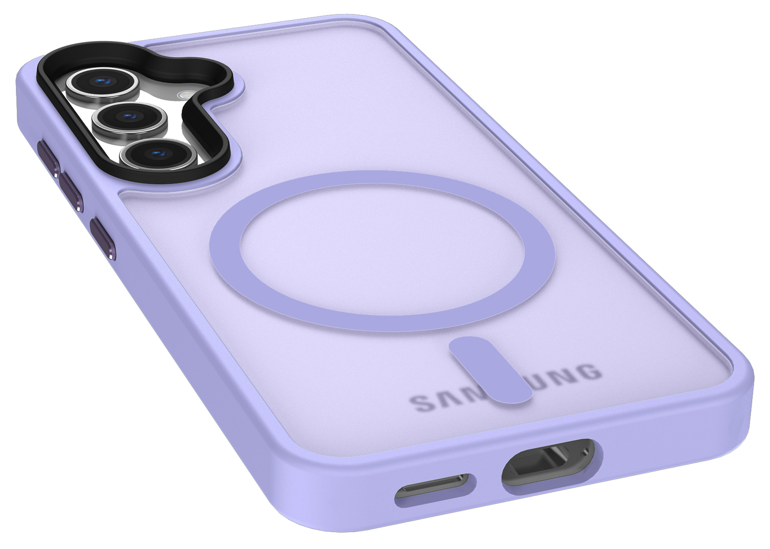 Samsung Galaxy S25 Plus Hoesje met MagSafe / Qi2 Back Cover Matte Violet afbeelding 10