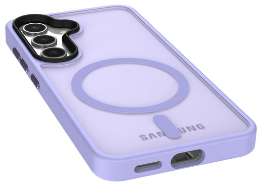 Samsung Galaxy S25 Plus Hoesje met MagSafe / Qi2 Back Cover Matte Violet afbeelding 10