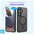 Samsung Galaxy S25 Plus Hoesje met MagSafe / Qi2 Back Cover Matte Zwart afbeelding 2