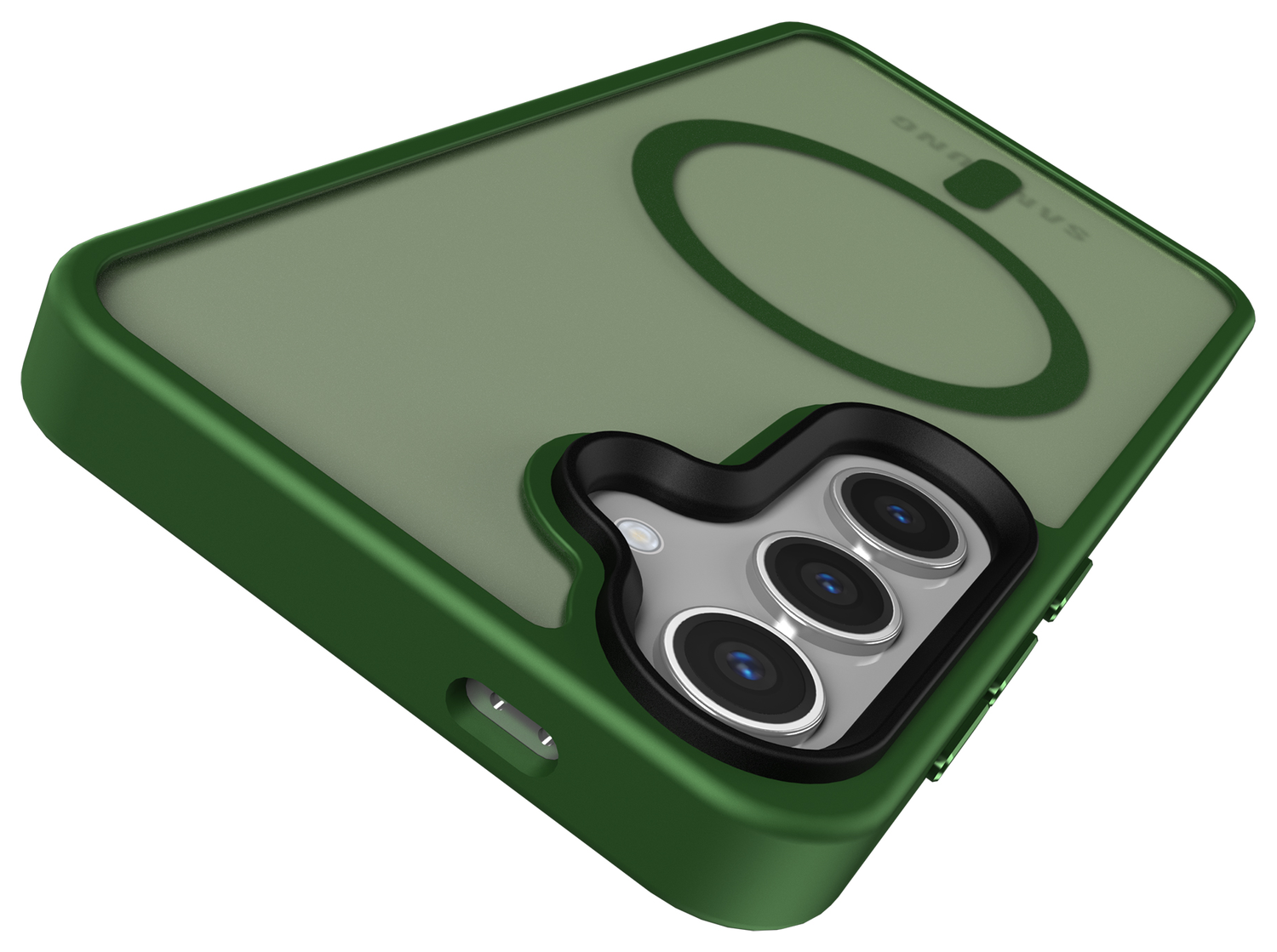 Samsung Galaxy S25 Plus Hoesje met MagSafe / Qi2 Back Cover Matte Groen afbeelding 9