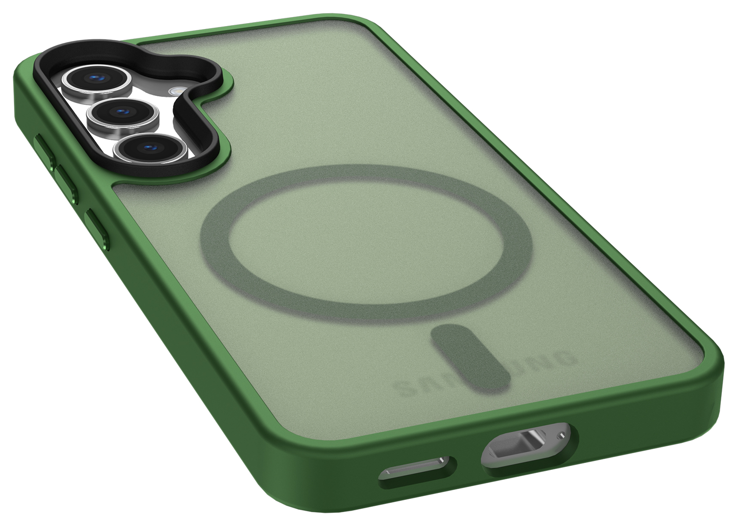 Samsung Galaxy S25 Plus Hoesje met MagSafe / Qi2 Back Cover Matte Groen afbeelding 10