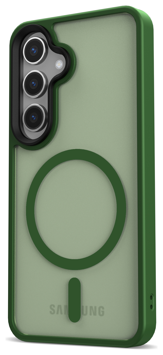 Samsung Galaxy S25 Plus Hoesje met MagSafe / Qi2 Back Cover Matte Groen afbeelding 13