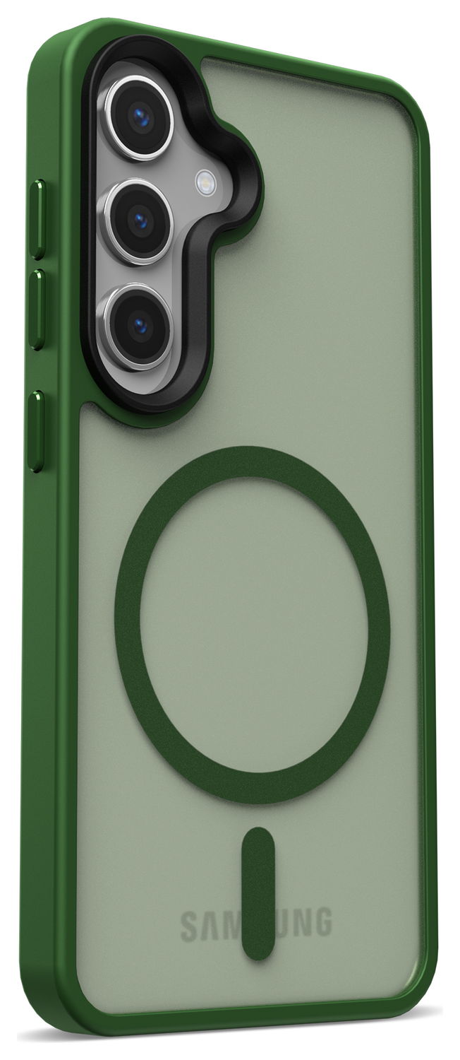 Samsung Galaxy S25 Plus Hoesje met MagSafe / Qi2 Back Cover Matte Groen afbeelding 14