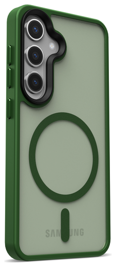 Samsung Galaxy S25 Plus Hoesje met MagSafe / Qi2 Back Cover Matte Groen afbeelding 14