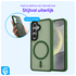 Samsung Galaxy S25 Plus Hoesje met MagSafe / Qi2 Back Cover Matte Groen afbeelding 2