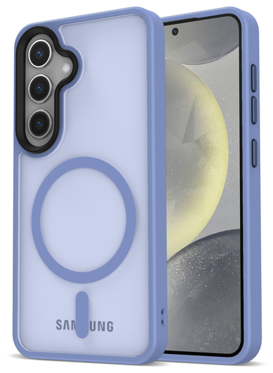 Samsung Galaxy S25 Plus Hoesje met MagSafe / Qi2 Back Cover Matte Blauw afbeelding 1