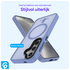 Samsung Galaxy S25 Plus Hoesje met MagSafe / Qi2 Back Cover Matte Blauw afbeelding 2