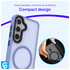 Samsung Galaxy S25 Plus Hoesje met MagSafe / Qi2 Back Cover Matte Blauw afbeelding 6