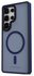 Samsung Galaxy S25 Ultra Hoesje met MagSafe / Qi2 Back Cover Matte Donker Blauw afbeelding 13
