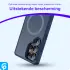 Samsung Galaxy S25 Ultra Hoesje met MagSafe / Qi2 Back Cover Matte Donker Blauw afbeelding 4