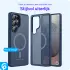 Samsung Galaxy S25 Ultra Hoesje met MagSafe / Qi2 Back Cover Matte Donker Blauw afbeelding 5
