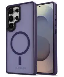 Samsung Galaxy S25 Ultra Hoesje met MagSafe / Qi2 Back Cover Matte Paars afbeelding