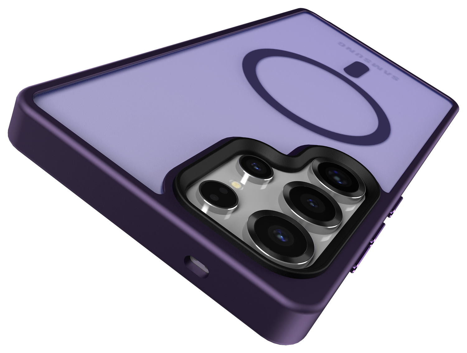 Samsung Galaxy S25 Ultra Hoesje met MagSafe / Qi2 Back Cover Matte Paars afbeelding 9